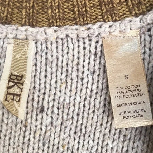 BKE Cable Knit Button Front Cardigan Sweater - Picture 6 of 9